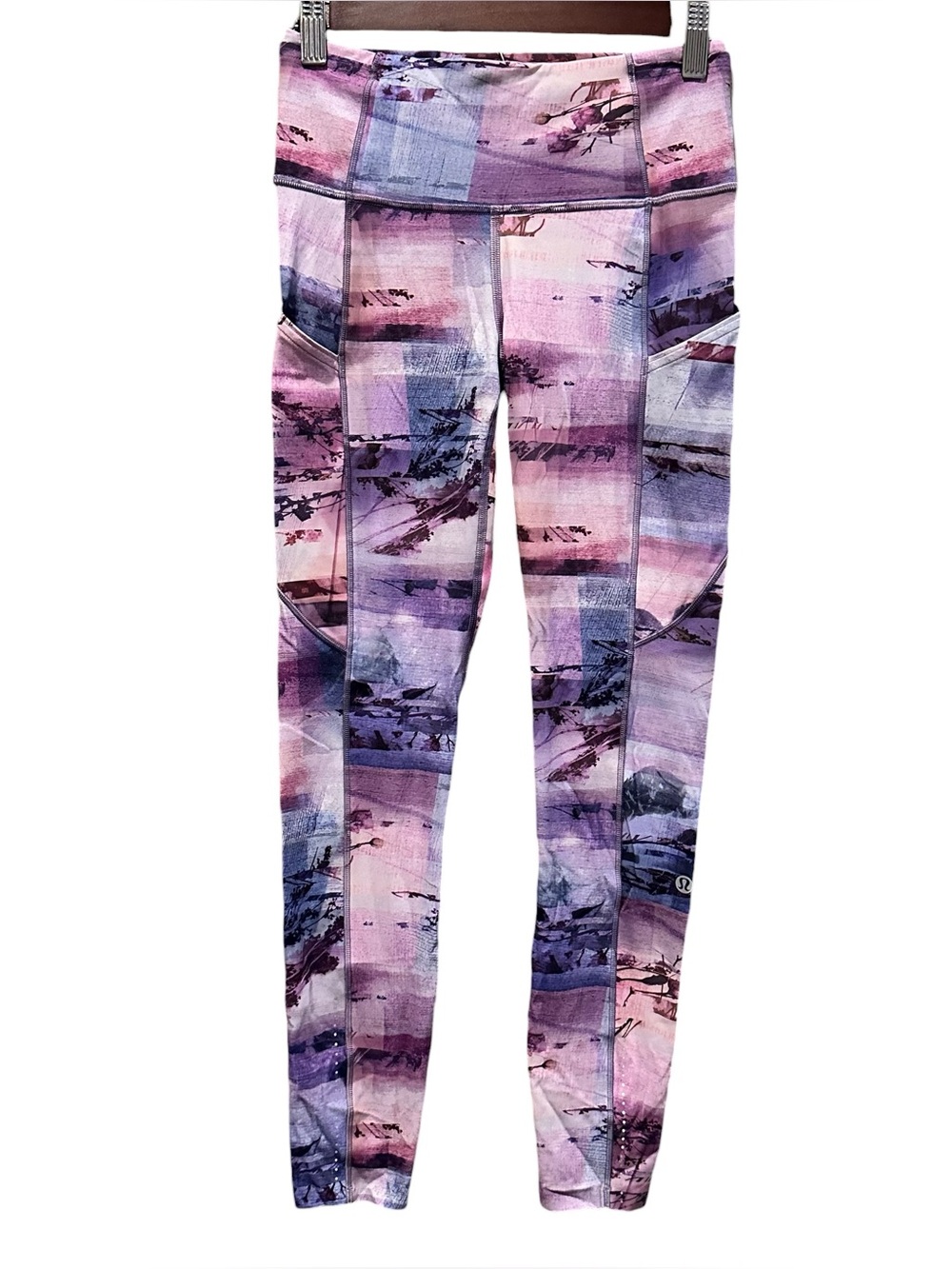 Lululemon 7/8 Leggings Nulux 25" Sunrise Silhouette Multi Women’s 4